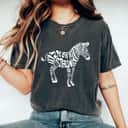Funny Zebra Strong Gift For Strong Women T-Shirt