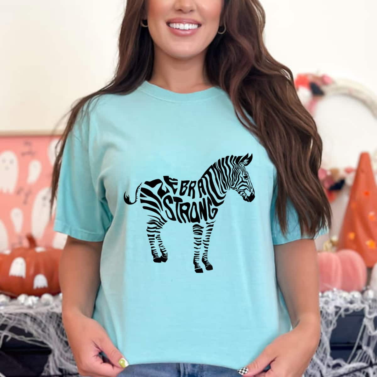 Cute Zebra Strong Gift For Strong Women T-Shirt Cute Zebra Strong Gift For Strong Women T-Shirt