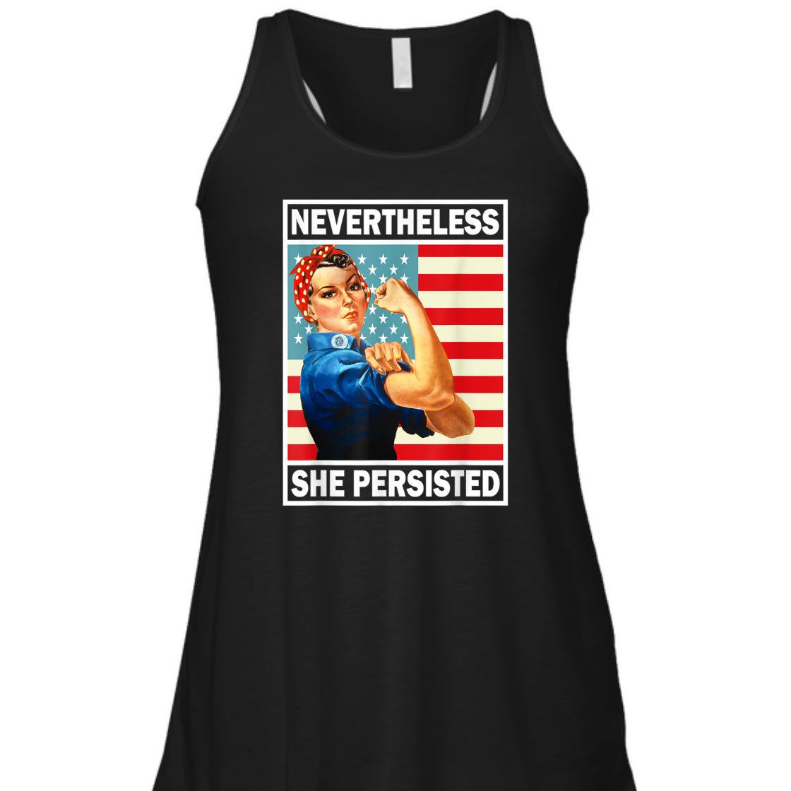 Strong Women She Was Warned She Persisted Rosie The Riveter Feminist T-Shirt Strong Women She Was Warned She Persisted Rosie The Riveter Feminist T-Shirt