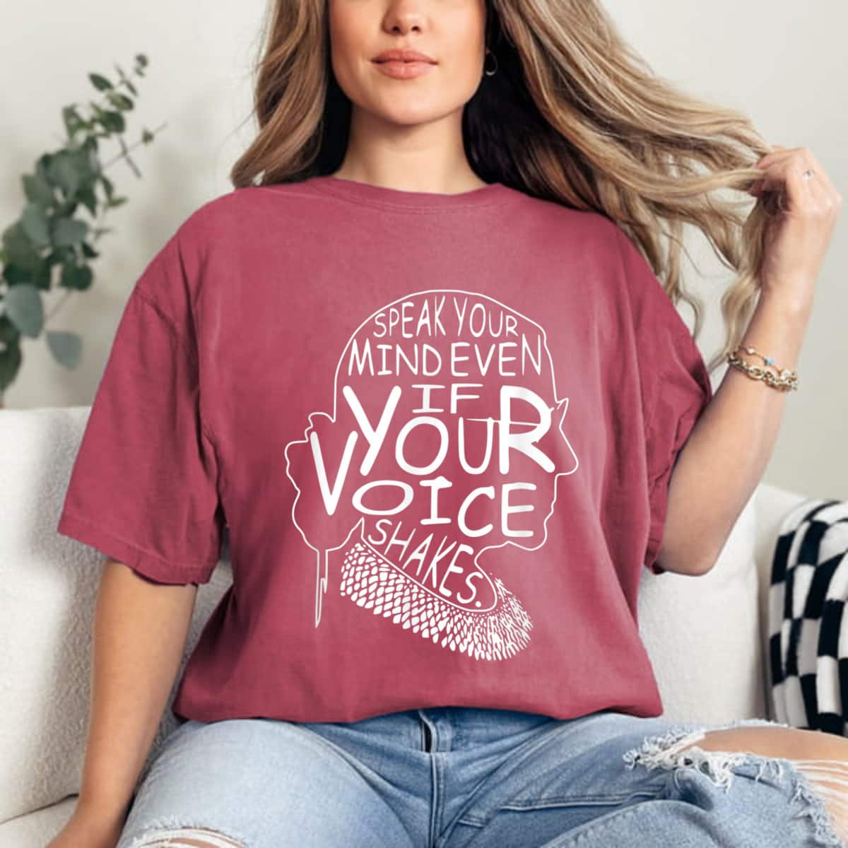 Speak Your Mind Even If Your Voice Shakes Women Rights T-Shirt Speak Your Mind Even If Your Voice Shakes Women Rights T-Shirt