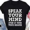 Cool Speak Your Mind Even If Your Voice Shakes RBG Quotes T-Shirt Cool Speak Your Mind Even If Your Voice Shakes RBG Quotes T-Shirt