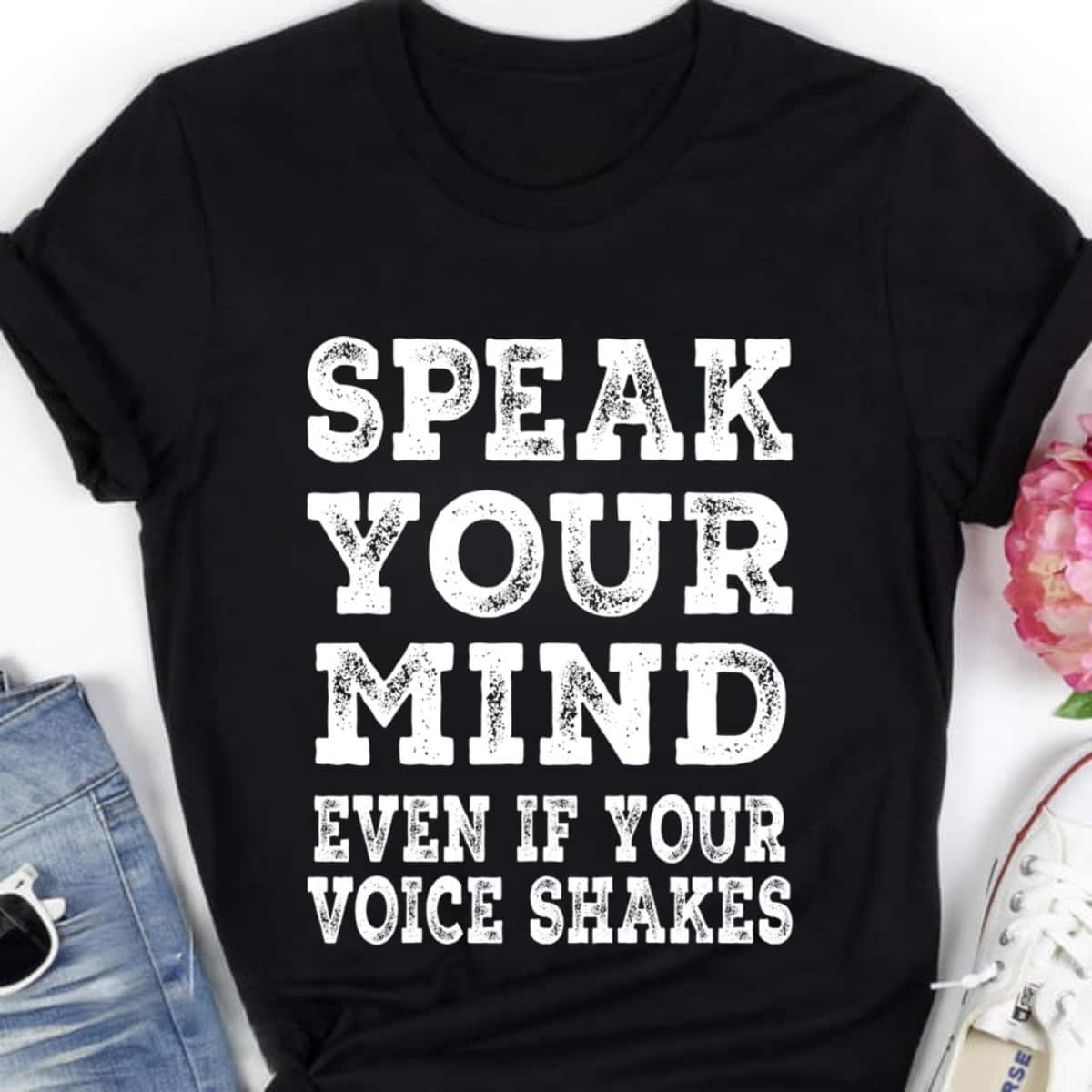 Cool Speak Your Mind Even If Your Voice Shakes RBG Quotes T-Shirt Cool Speak Your Mind Even If Your Voice Shakes RBG Quotes T-Shirt