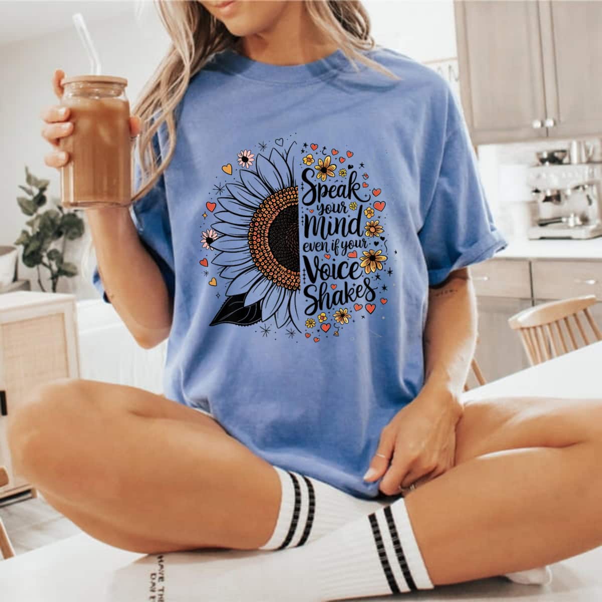 Speak Your Mind Even If Your Voice Shakes Gift For Her T-Shirt Speak Your Mind Even If Your Voice Shakes Gift For Her T-Shirt