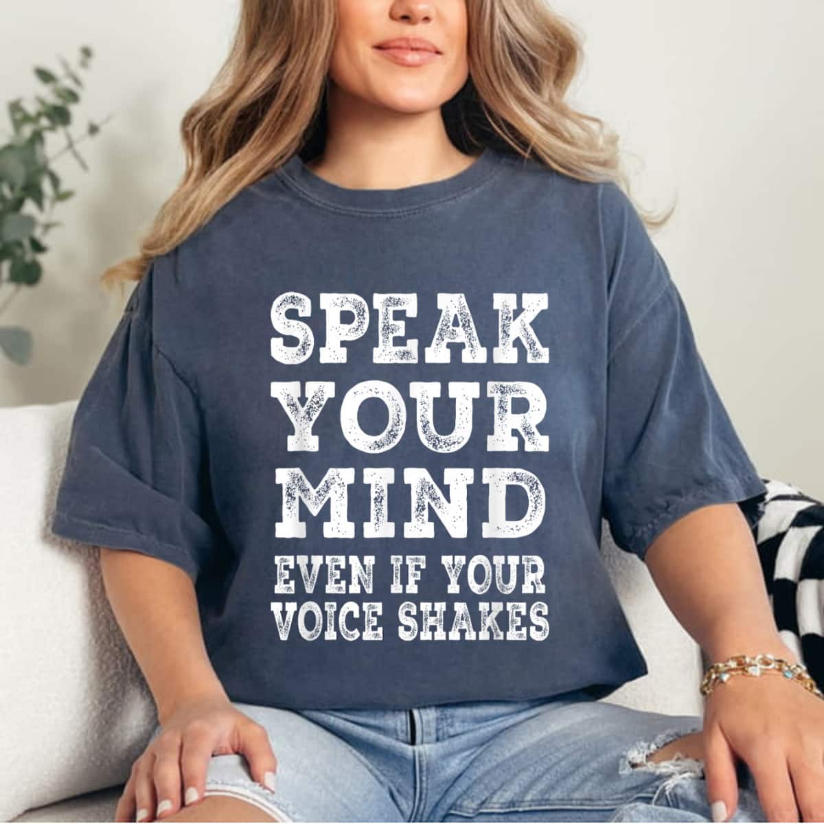Cool Speak Your Mind Even If Your Voice Shakes Gift For Powerful Women T-Shirt Cool Speak Your Mind Even If Your Voice Shakes Gift For Powerful Women T-Shirt