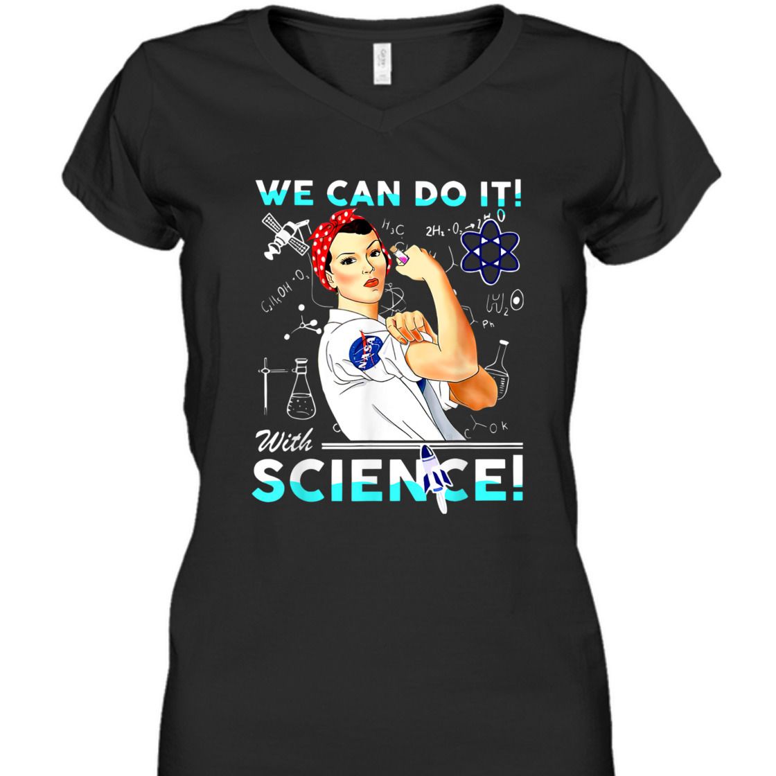 Strong Women We Can Do It With Science Feminist T-Shirt Strong Women We Can Do It With Science Feminist T-Shirt