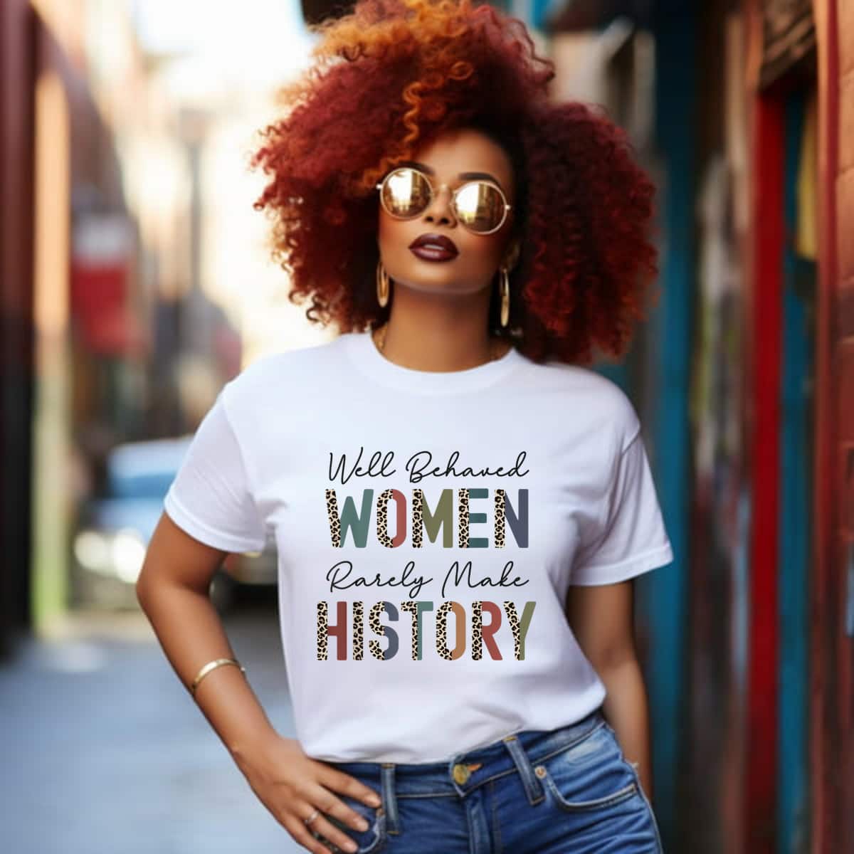 Leopard Well Behaved Women Rarely Make History Motivational Quotes T-Shirt Leopard Well Behaved Women Rarely Make History Motivational Quotes T-Shirt