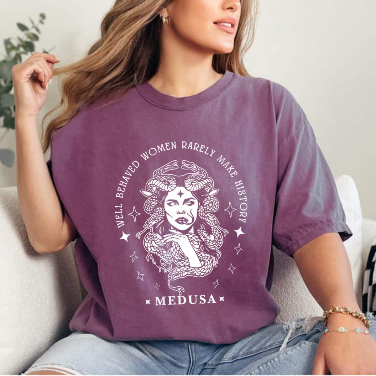 Snake Goddess Well Behaved Women Rarely Make History T-Shirt Snake Goddess Well Behaved Women Rarely Make History T-Shirt