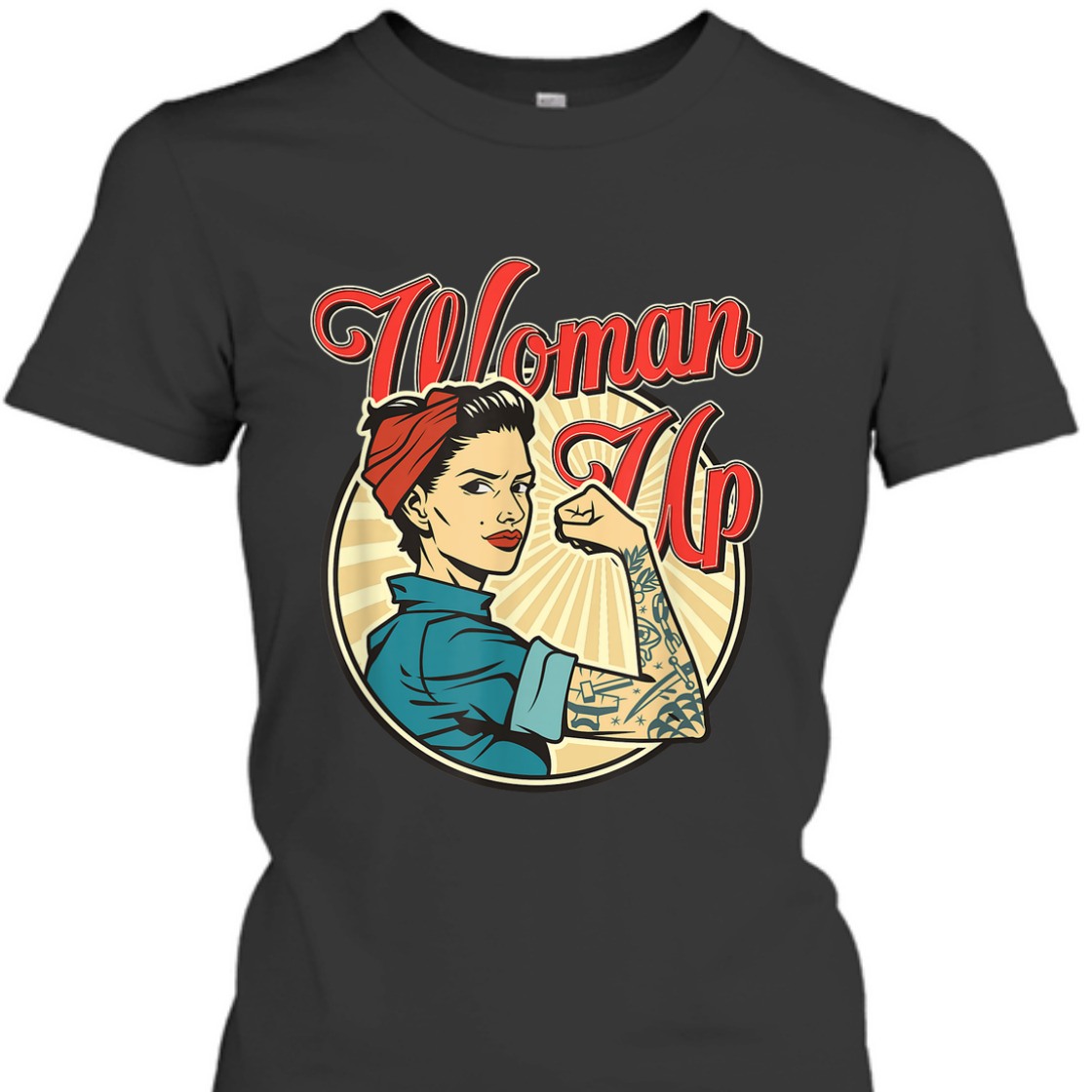 Strong Women Rosie The Riveter Female Feminist Empowerment T-Shirt Strong Women Rosie The Riveter Female Feminist Empowerment T-Shirt