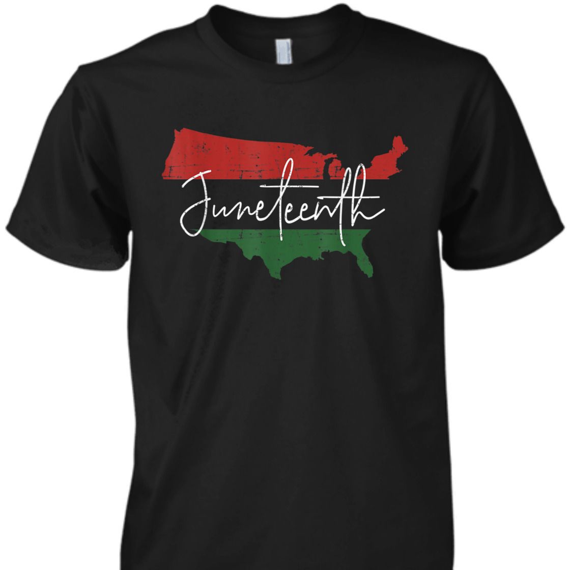 Strong Women American Map With Pan African Flag For Juneteenth Since 1865 T-Shirt Strong Women American Map With Pan African Flag For Juneteenth Since 1865 T-Shirt