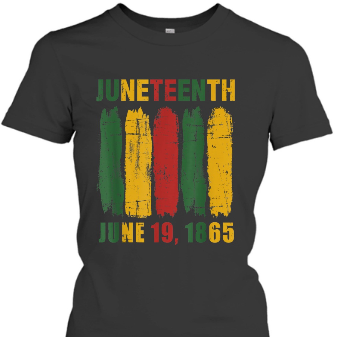 Strong Women Juneteenth African Flag For Black History Pride Since 1865 T-Shirt Strong Women Juneteenth African Flag For Black History Pride Since 1865 T-Shirt