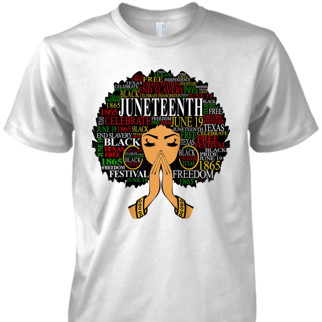 Strong Women Womens Juneteenth Melanin Black Women Natural Hair Afro Word Art T-Shirt Strong Women Womens Juneteenth Melanin Black Women Natural Hair Afro Word Art T-Shirt