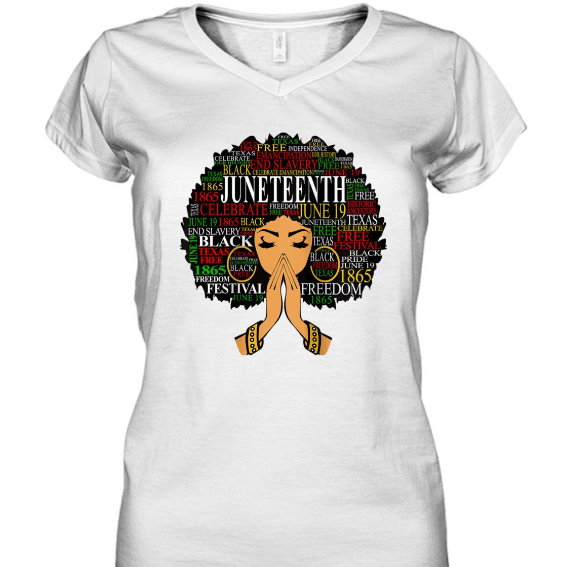 Strong Women Womens Juneteenth Melanin Black Women Natural Hair Afro Word Art T-Shirt Strong Women Womens Juneteenth Melanin Black Women Natural Hair Afro Word Art T-Shirt