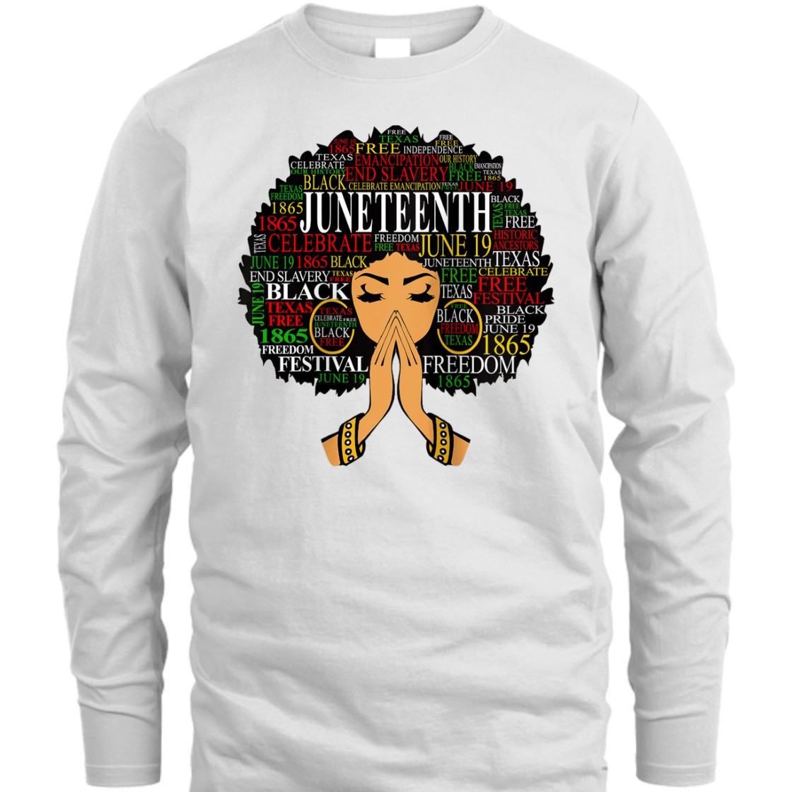 Strong Women Womens Juneteenth Melanin Black Women Natural Hair Afro Word Art T-Shirt Strong Women Womens Juneteenth Melanin Black Women Natural Hair Afro Word Art T-Shirt