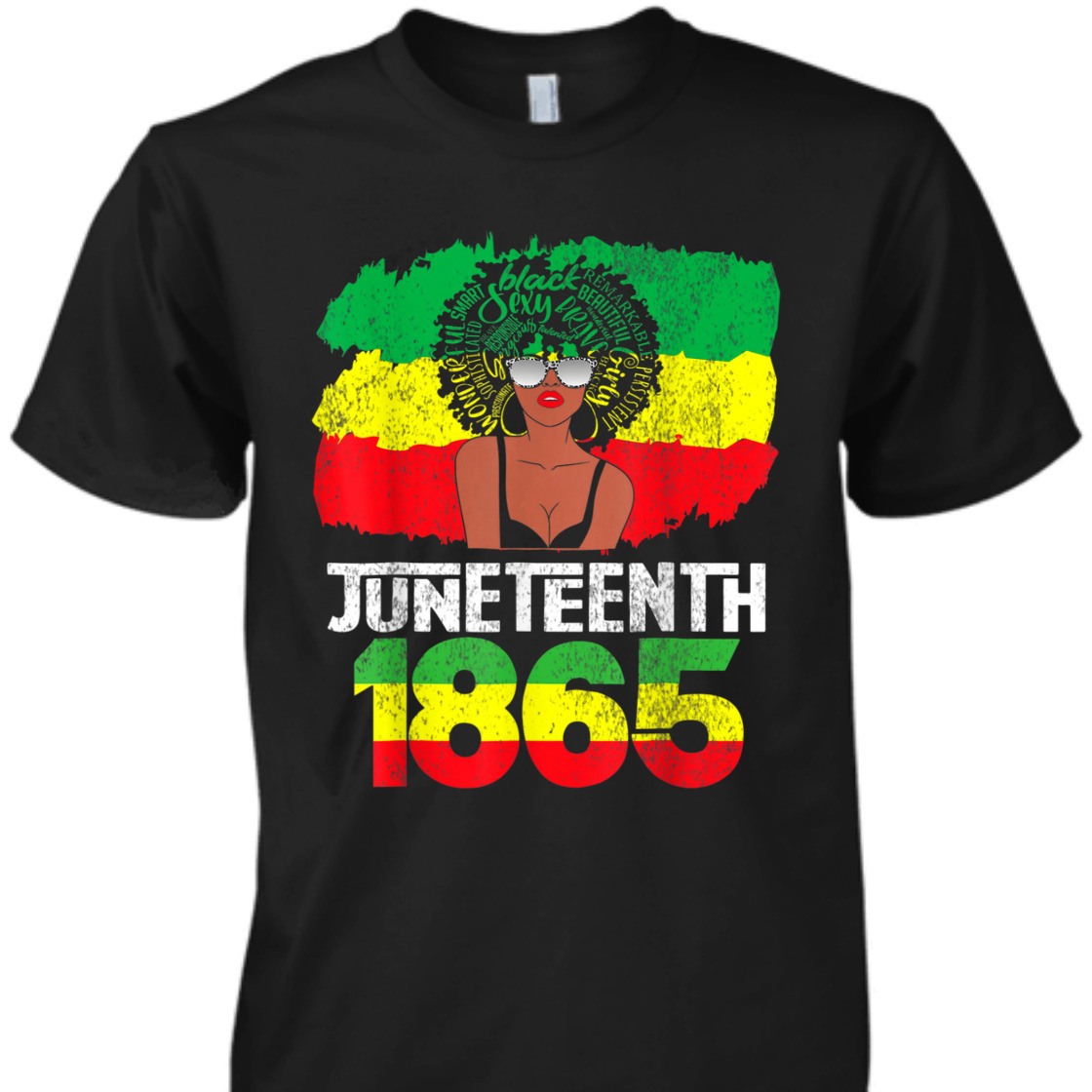 Strong Women Celebrate Juneteenth Messy Bun Black Women 1865 Juneteenth T-Shirt Strong Women Celebrate Juneteenth Messy Bun Black Women 1865 Juneteenth T-Shirt