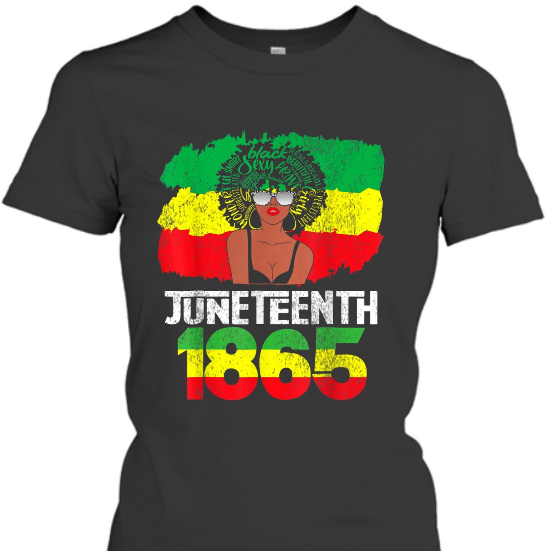 Strong Women Celebrate Juneteenth Messy Bun Black Women 1865 Juneteenth T-Shirt Strong Women Celebrate Juneteenth Messy Bun Black Women 1865 Juneteenth T-Shirt