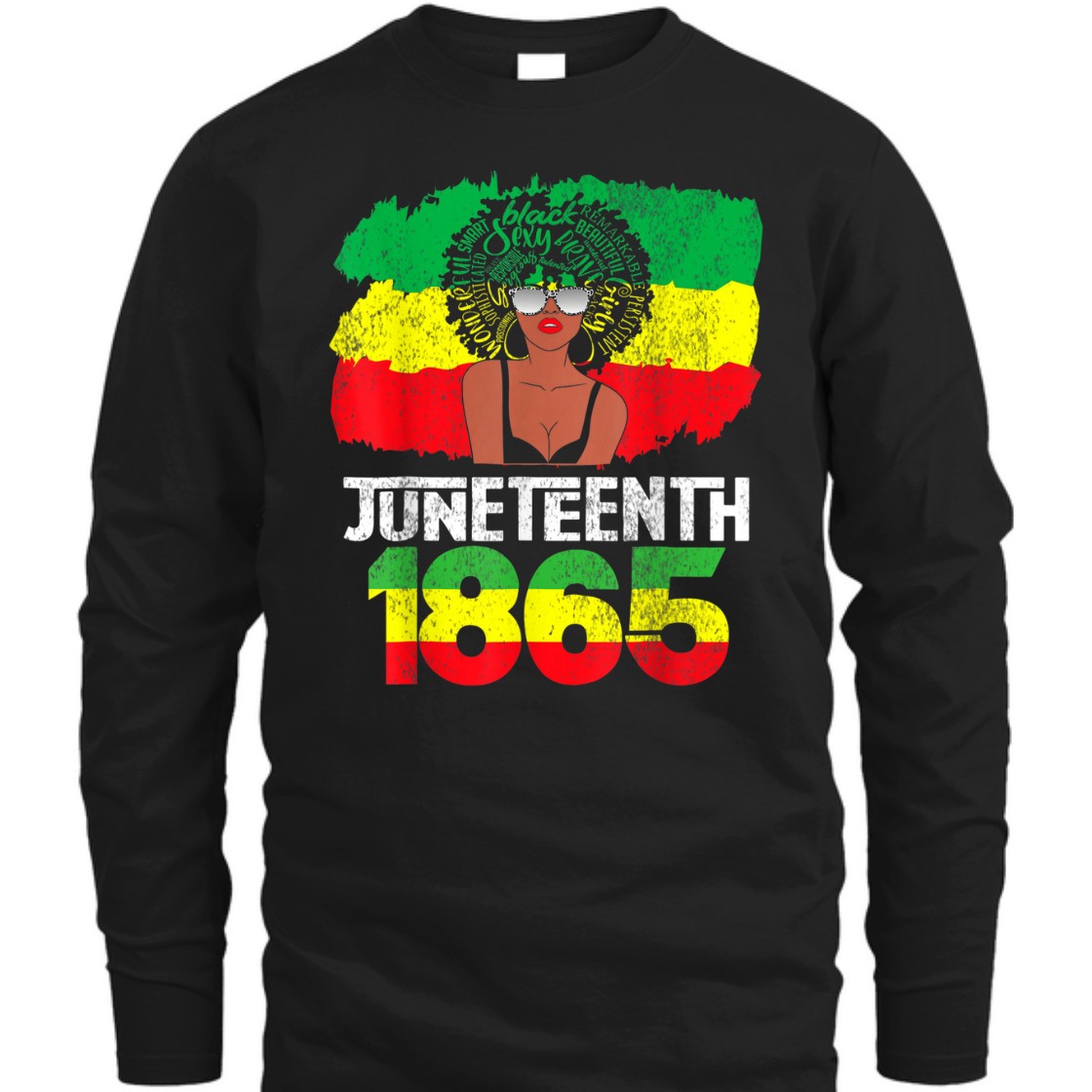 Strong Women Celebrate Juneteenth Messy Bun Black Women 1865 Juneteenth T-Shirt Strong Women Celebrate Juneteenth Messy Bun Black Women 1865 Juneteenth T-Shirt