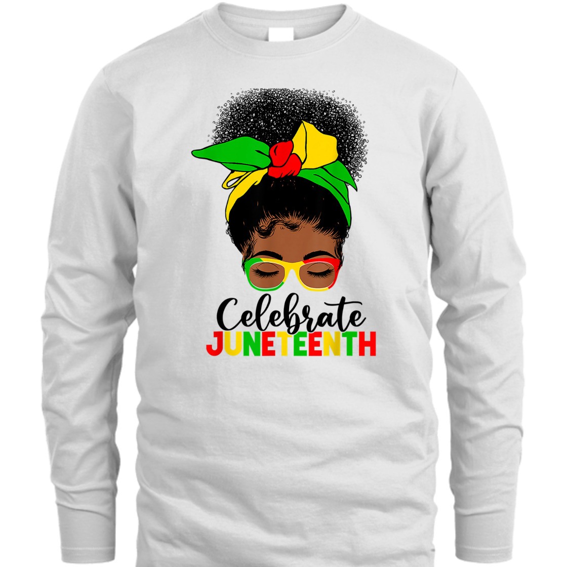 Strong Women Awesome Messy Bun Juneteenth Celebrate 1865 June 19th T-Shirt Strong Women Awesome Messy Bun Juneteenth Celebrate 1865 June 19th T-Shirt