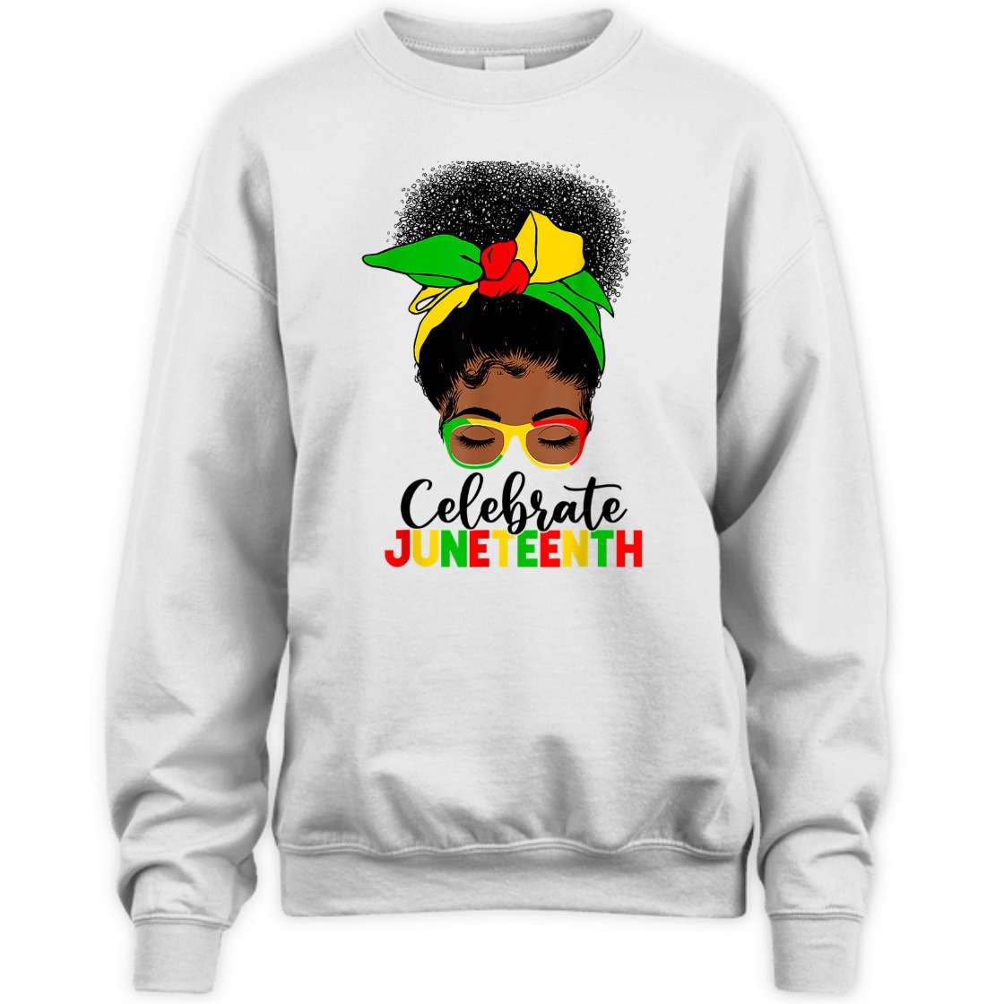 Strong Women Awesome Messy Bun Juneteenth Celebrate 1865 June 19th T-Shirt Strong Women Awesome Messy Bun Juneteenth Celebrate 1865 June 19th T-Shirt