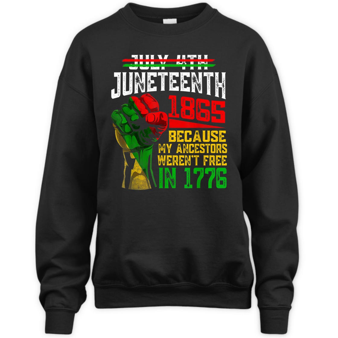 Strong Women July 4th Juneteenth 1865 Because My Ancestors T-Shirt Strong Women July 4th Juneteenth 1865 Because My Ancestors T-Shirt