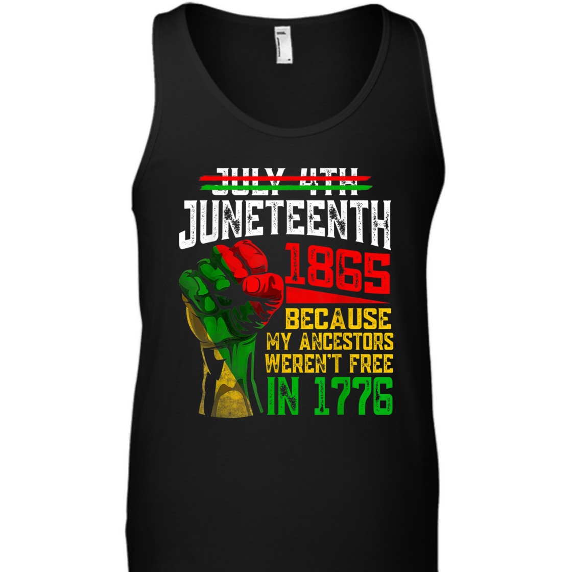 Strong Women July 4th Juneteenth 1865 Because My Ancestors T-Shirt Strong Women July 4th Juneteenth 1865 Because My Ancestors T-Shirt