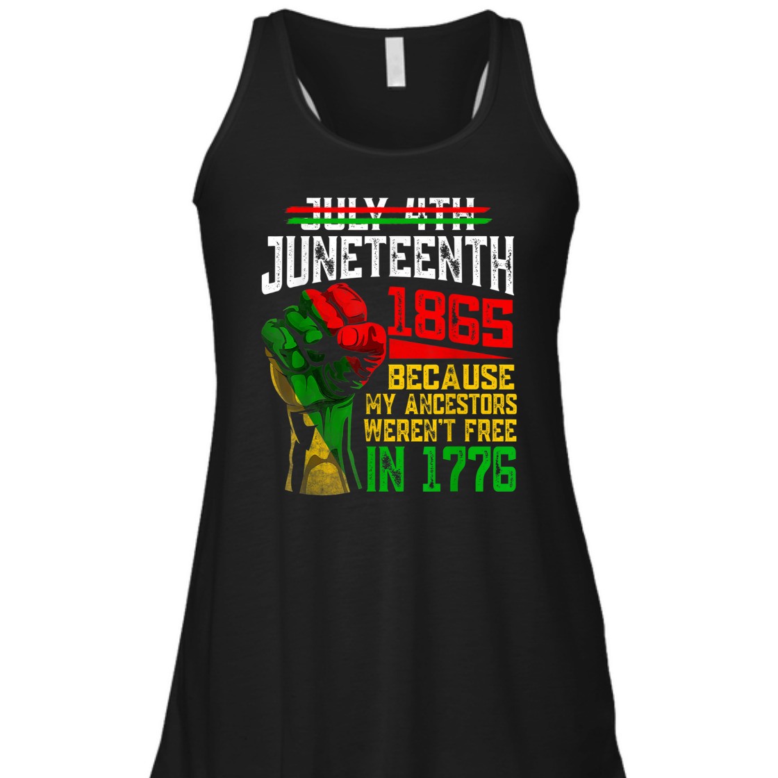 Strong Women July 4th Juneteenth 1865 Because My Ancestors T-Shirt Strong Women July 4th Juneteenth 1865 Because My Ancestors T-Shirt