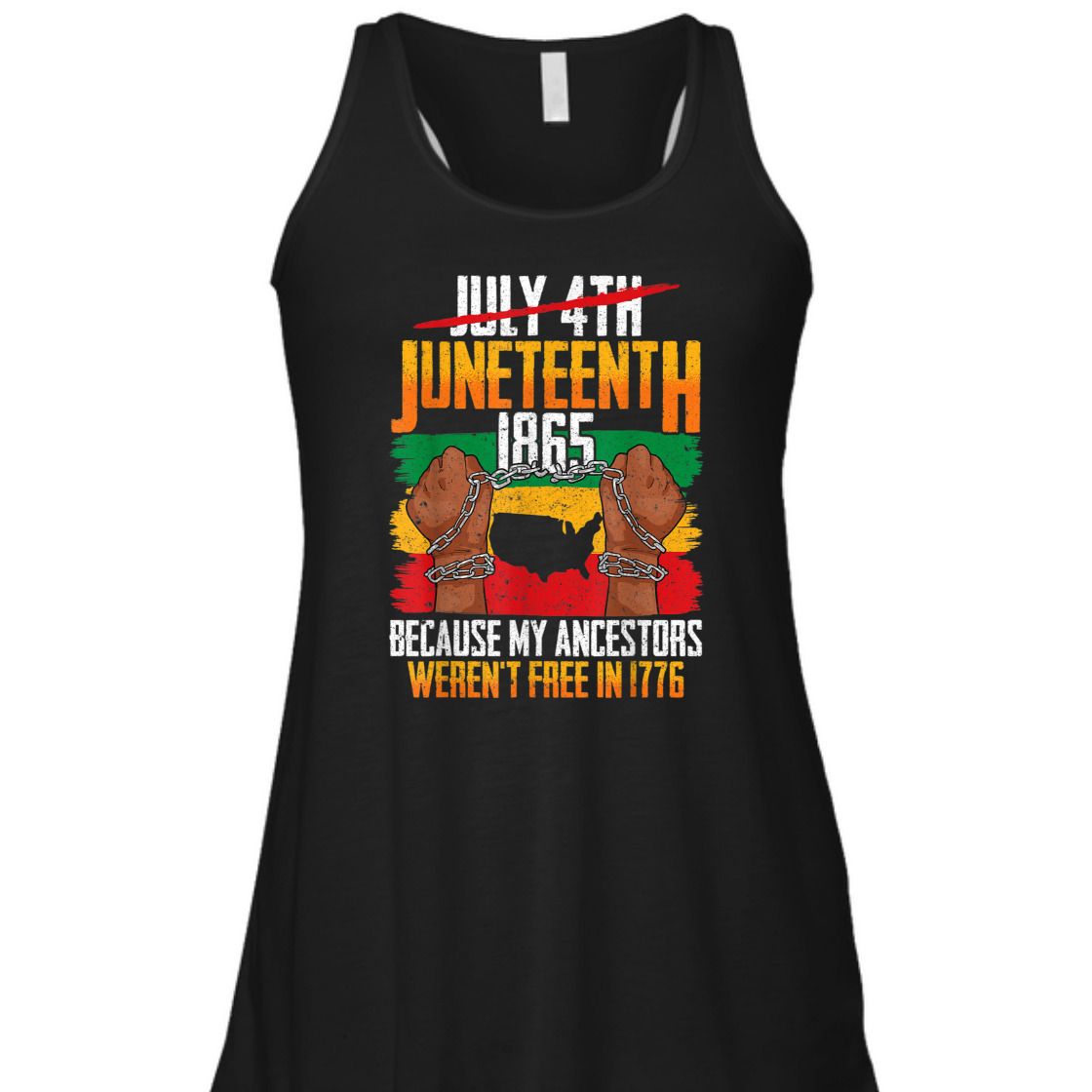Strong Women Juneteenth Because My Ancestors Weren't Free In 1776 T-Shirt Strong Women Juneteenth Because My Ancestors Weren't Free In 1776 T-Shirt