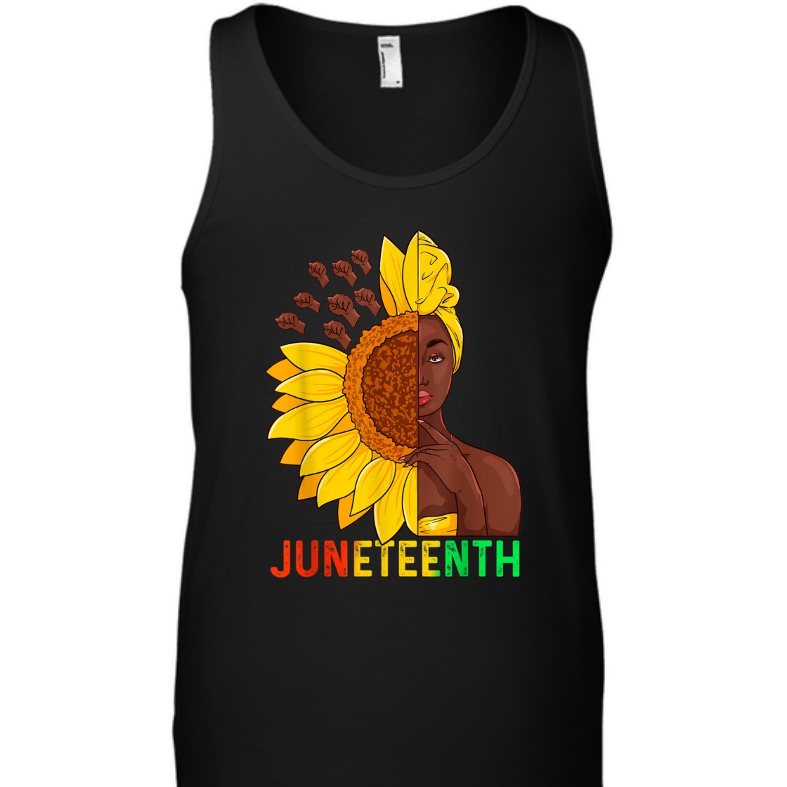 Strong Women Juneteenth Black Women Sunflower T-Shirt Strong Women Juneteenth Black Women Sunflower T-Shirt