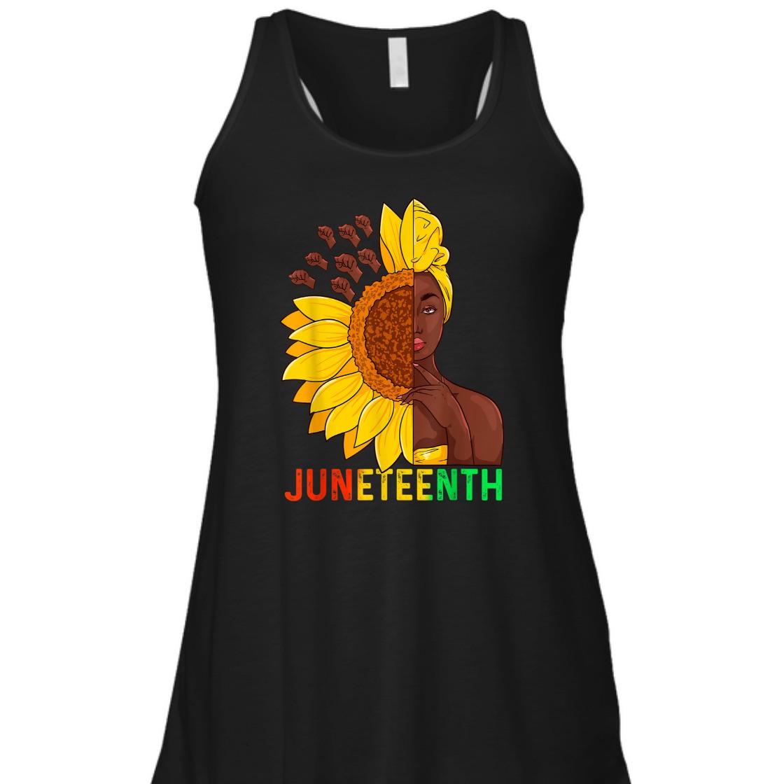 Strong Women Juneteenth Black Women Sunflower T-Shirt Strong Women Juneteenth Black Women Sunflower T-Shirt