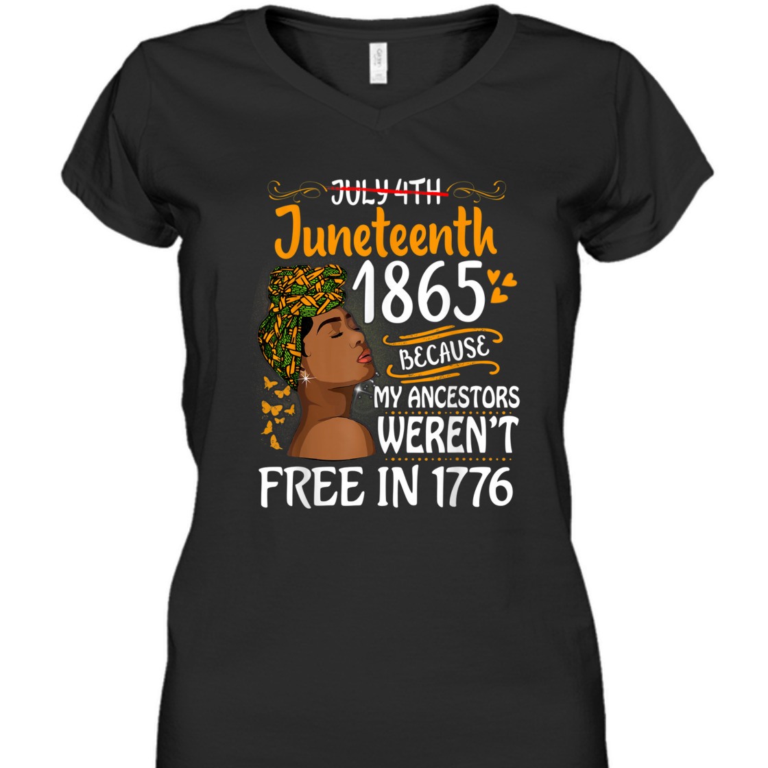 Strong Women Juneteenth Black Women Because My Ancestor Weren't Free 1776 T-Shirt Strong Women Juneteenth Black Women Because My Ancestor Weren't Free 1776 T-Shirt