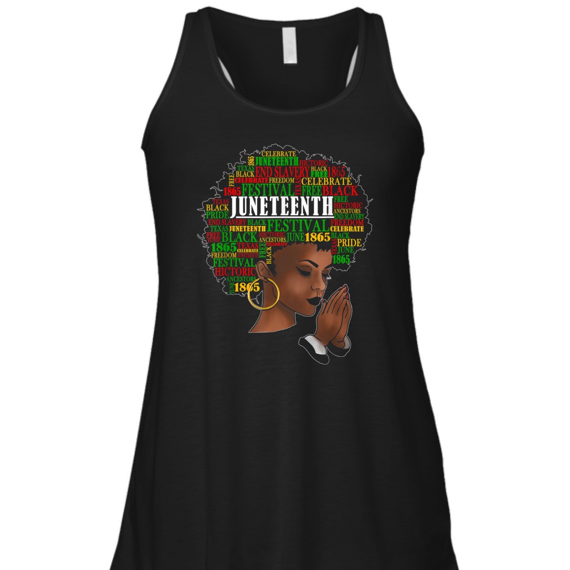 Strong Women Juneteenth Melanin Black Women Natural Hair Afro Word Art T-Shirt Strong Women Juneteenth Melanin Black Women Natural Hair Afro Word Art T-Shirt