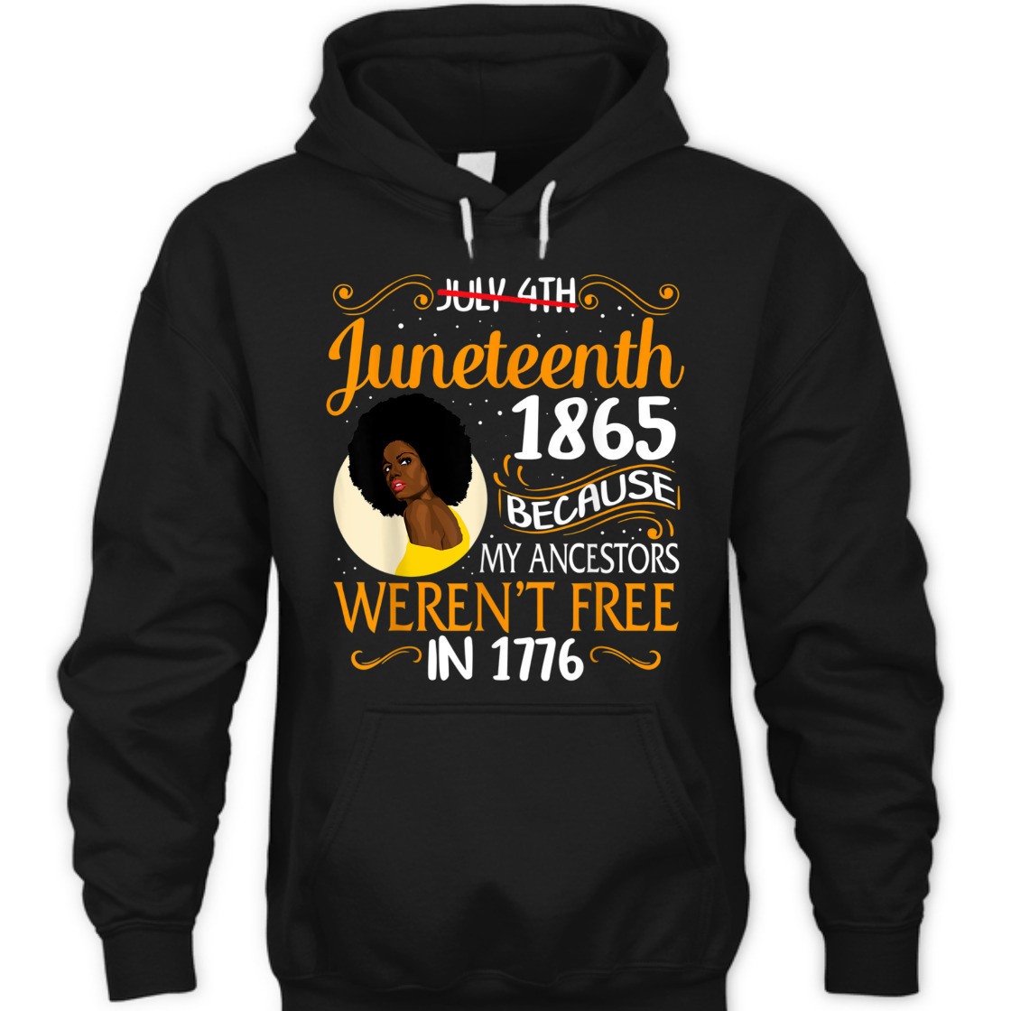 Strong Women Black Women Because My Ancestor Weren't Free 1776 Juneteenth T-Shirt Strong Women Black Women Because My Ancestor Weren't Free 1776 Juneteenth T-Shirt