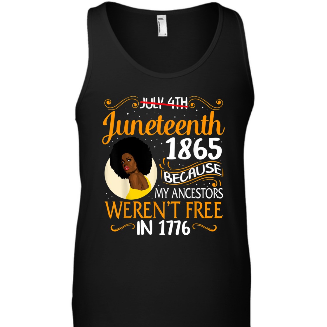 Strong Women Black Women Because My Ancestor Weren't Free 1776 Juneteenth T-Shirt Strong Women Black Women Because My Ancestor Weren't Free 1776 Juneteenth T-Shirt