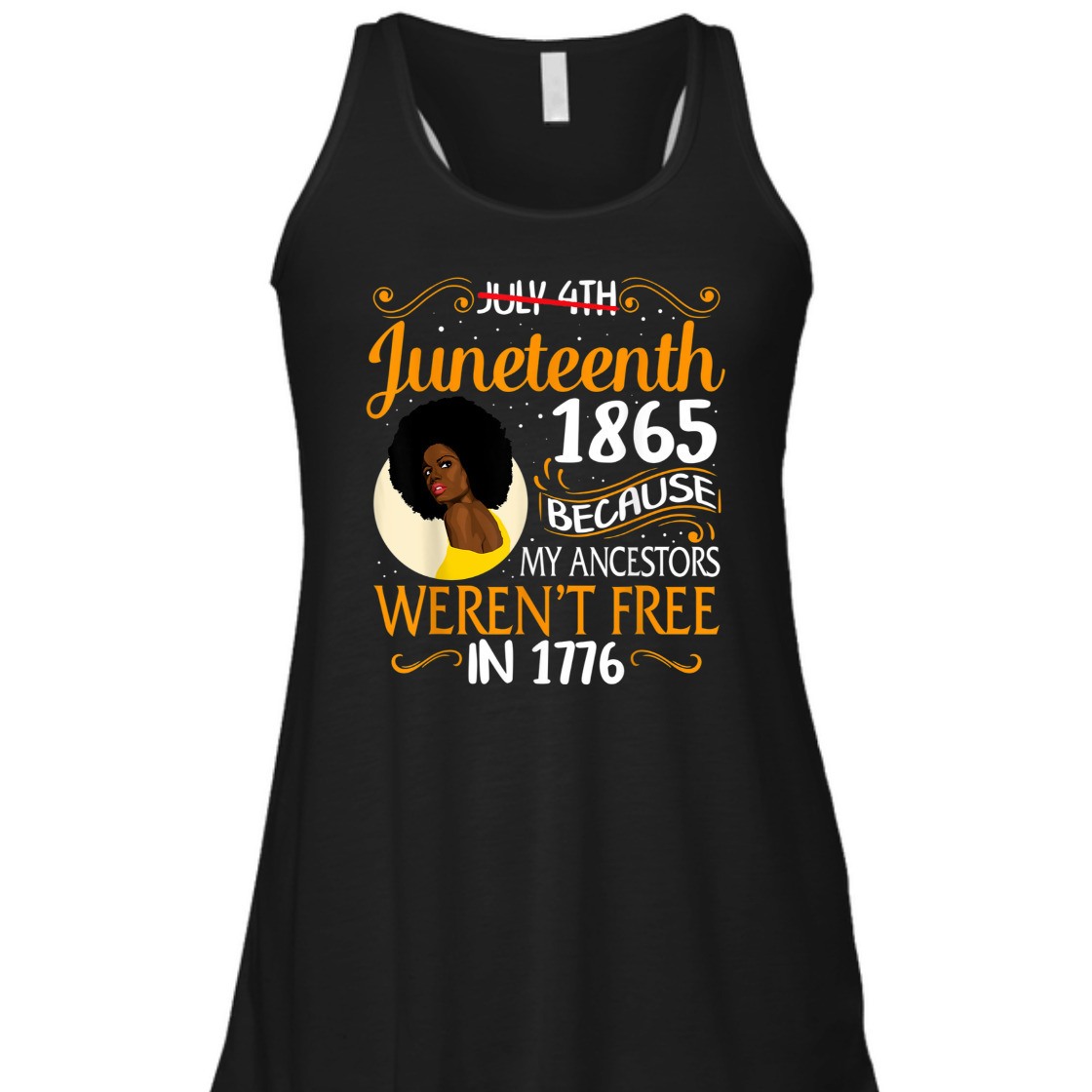 Strong Women Black Women Because My Ancestor Weren't Free 1776 Juneteenth T-Shirt Strong Women Black Women Because My Ancestor Weren't Free 1776 Juneteenth T-Shirt