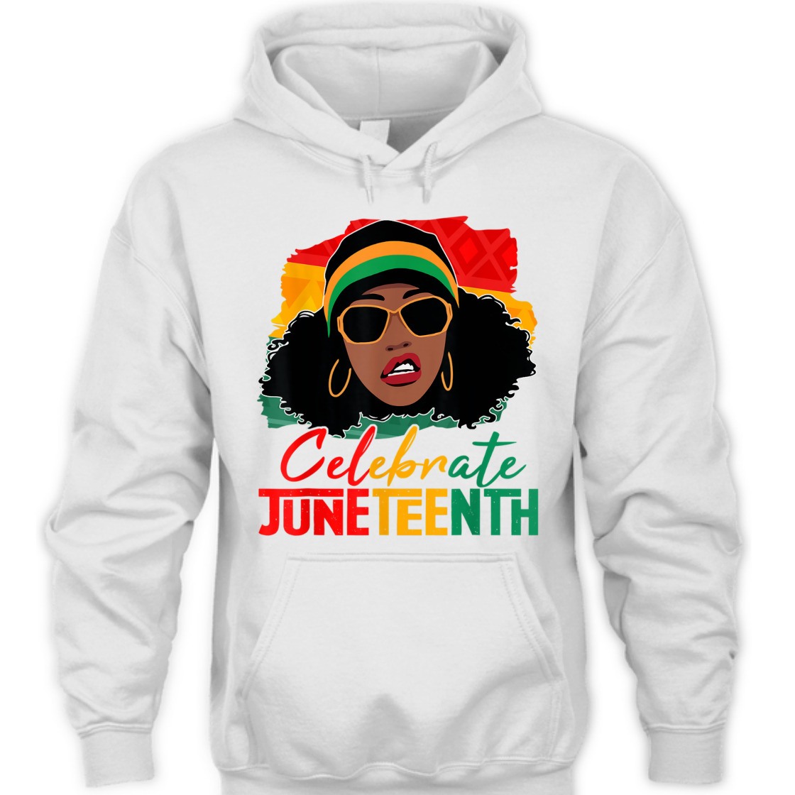 Strong Women Cute Black Messy Bun Girls Kids Juneteenth Celebrating 1865 T-Shirt