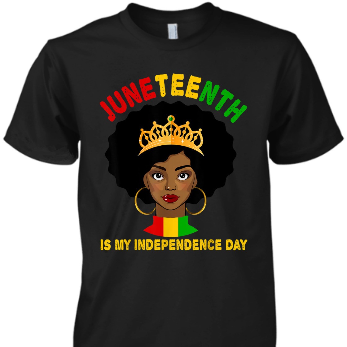 Strong Women Black Girl Black Queen Juneteenth Is My Independence Day T-Shirt