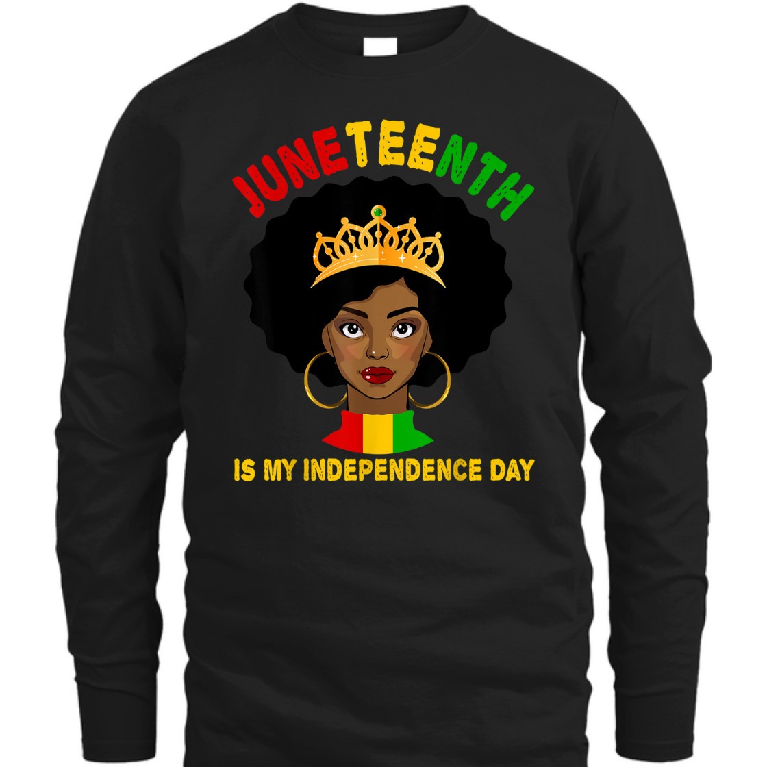 Strong Women Black Girl Black Queen Juneteenth Is My Independence Day T-Shirt Strong Women Black Girl Black Queen Juneteenth Is My Independence Day T-Shirt
