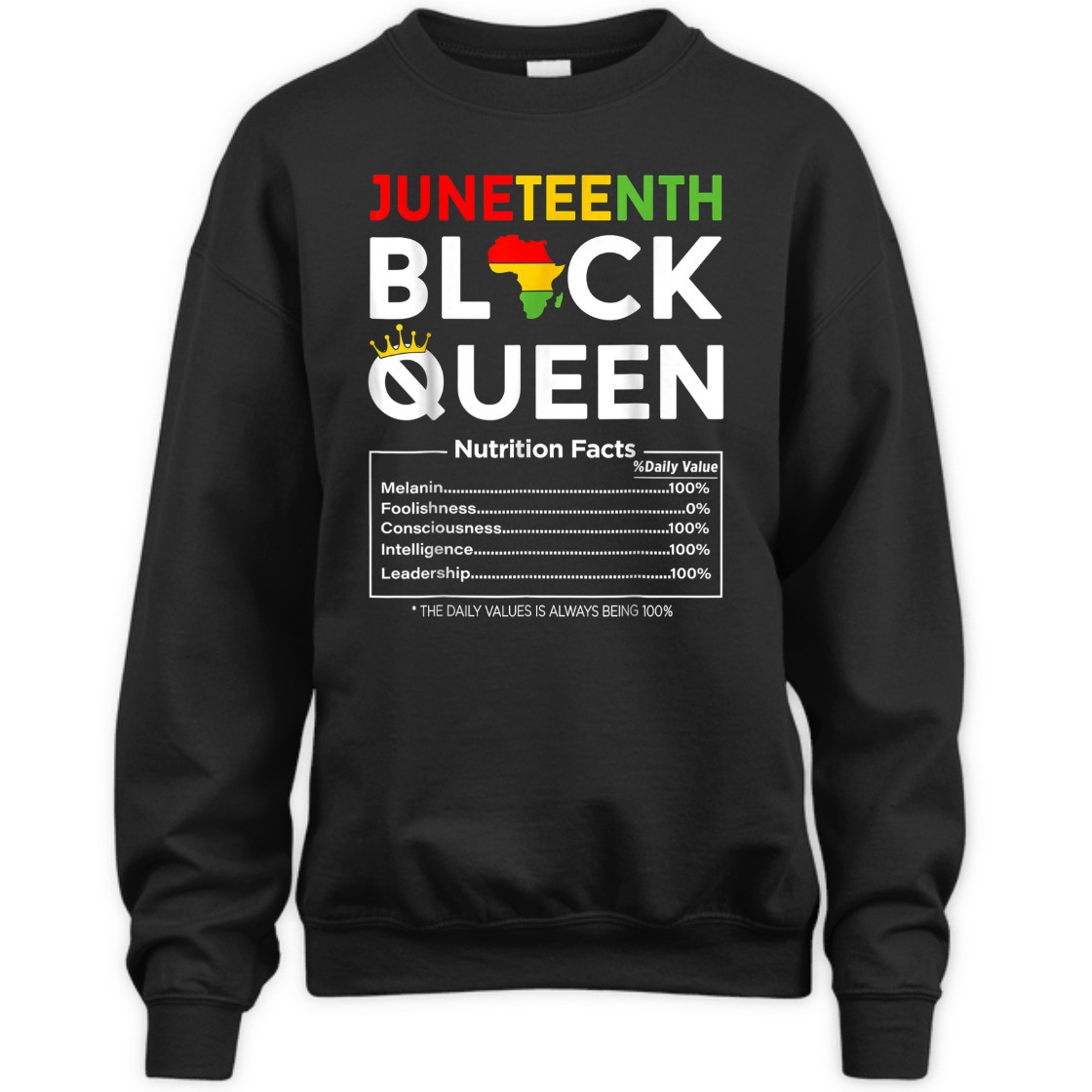 Strong Women Juneteenth Black Queen Nutritional Facts 4th Of July T-Shirt Strong Women Juneteenth Black Queen Nutritional Facts 4th Of July T-Shirt
