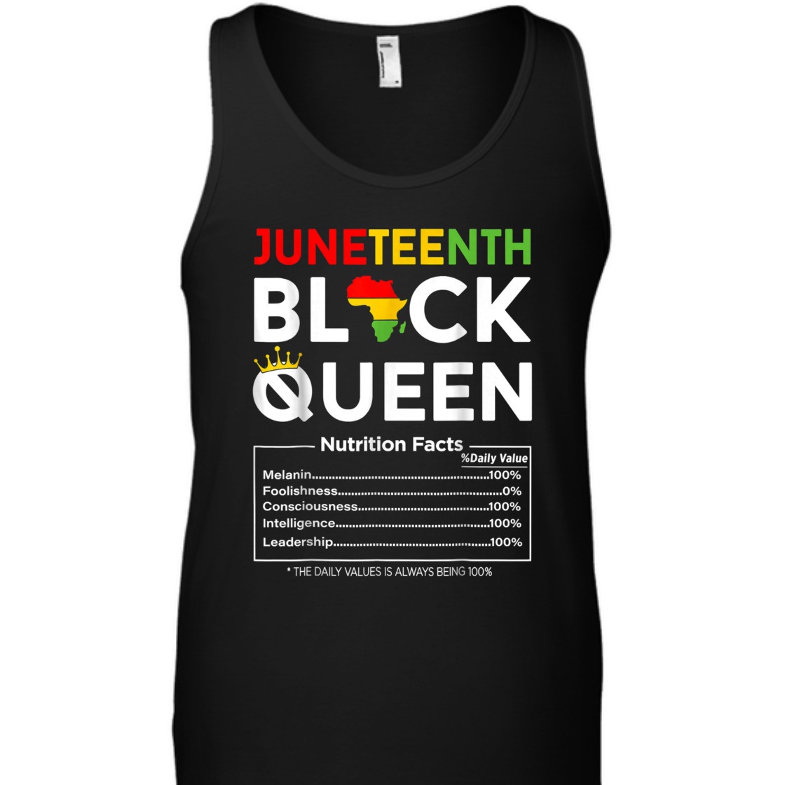 Strong Women Juneteenth Black Queen Nutritional Facts 4th Of July T-Shirt Strong Women Juneteenth Black Queen Nutritional Facts 4th Of July T-Shirt